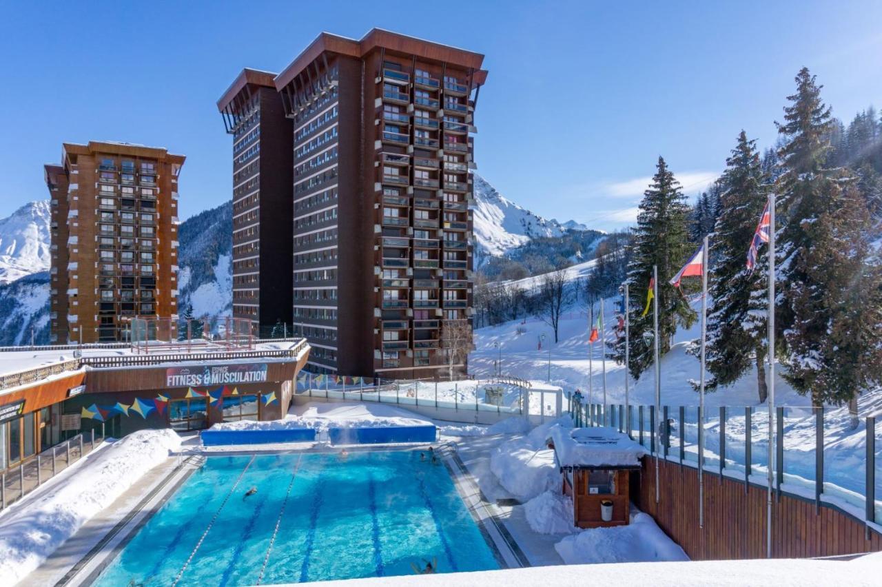 Appartement Avec Balcon Au Pied Des Pistes De Ski Villarembert Esterno foto